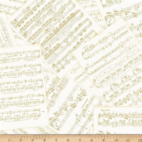 timeless treasures metallic instrumental music notes cream fabric|Timeless Treasures Quilt Fabric Metallic Instrumental Clef Cream .